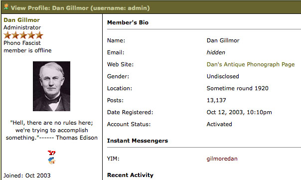 Dan “Gillmor”’s profile